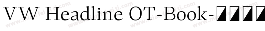 VW Headline OT-Book字体转换